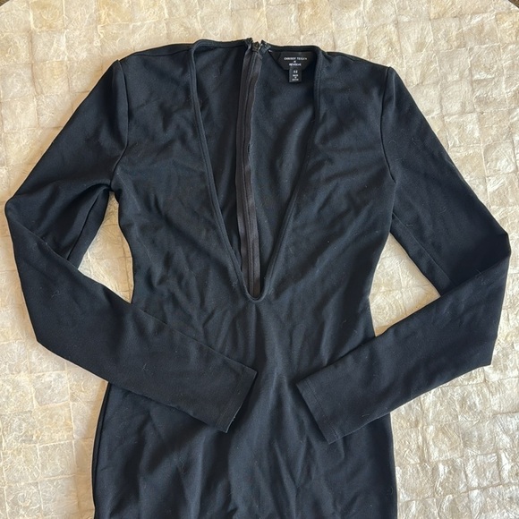 Chrissy Teigen x Revolve Get Low Midi Dress XS NEW black LBD soft jersey - Picture 4 of 10